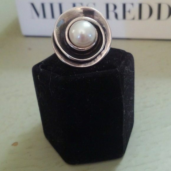 Silpada Lily Pearl Ring Size 7 - Picture 1 of 6